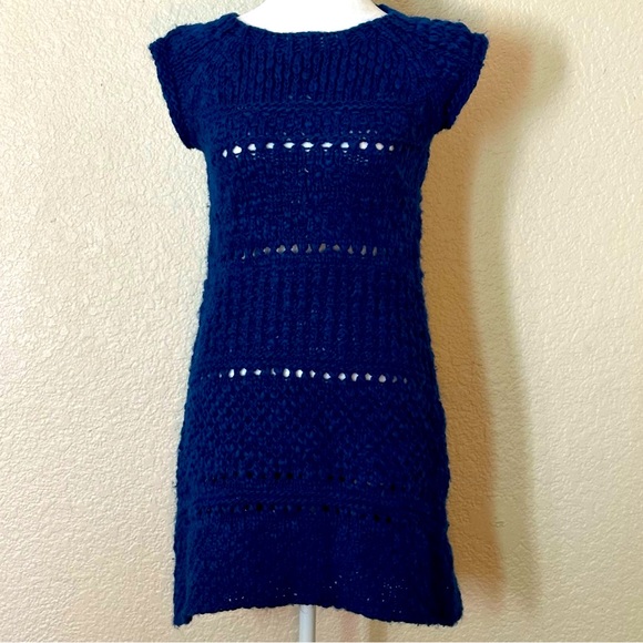 Zara Dresses & Skirts - Zara Open Knit Sweater Tunic Dress